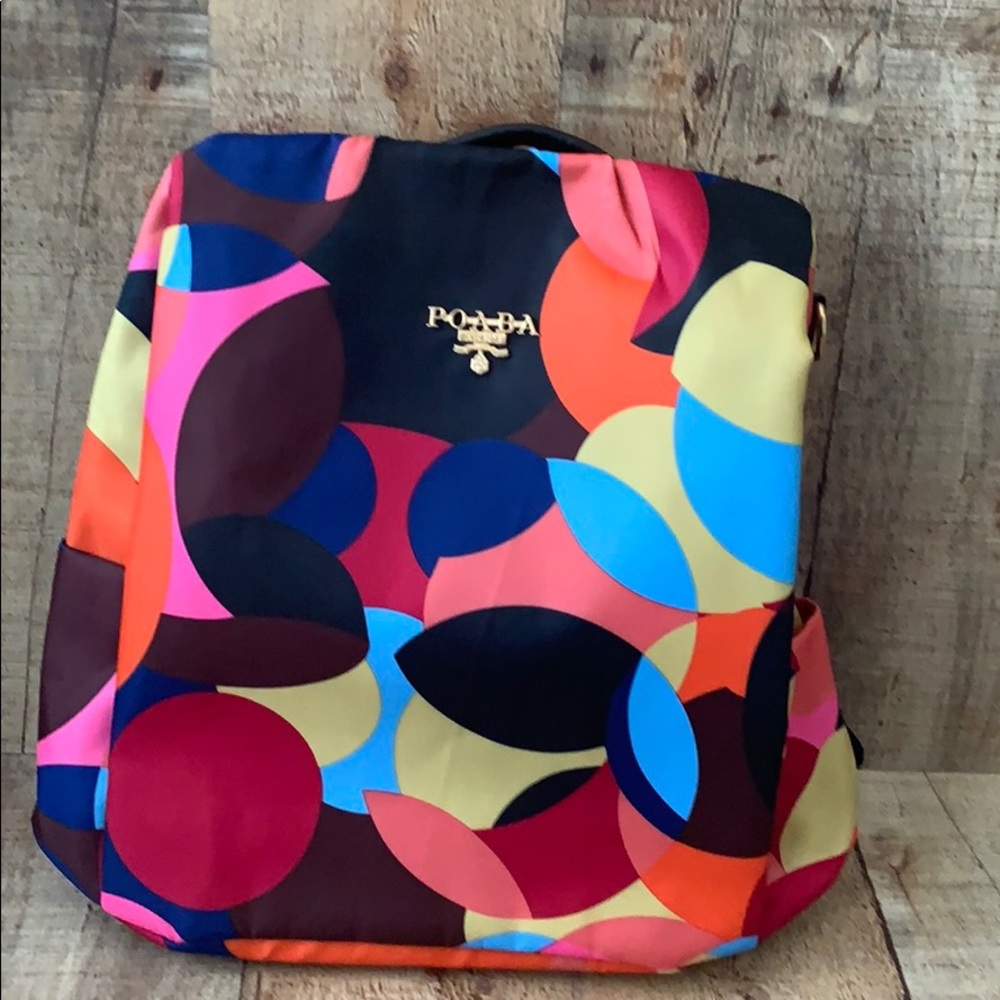 ๐Poaba Colorful Antitheft Oxford Backpack NWT ๐ - Picture 10 of 12